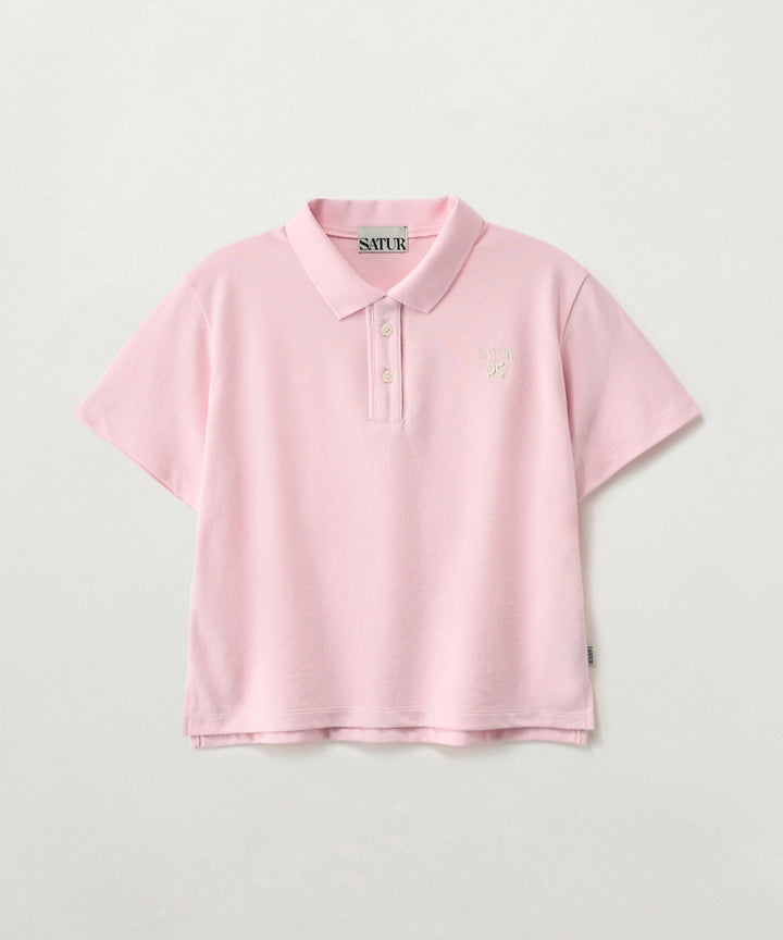 Satur (W) Loren Pique Polo T-Shirt - Pink