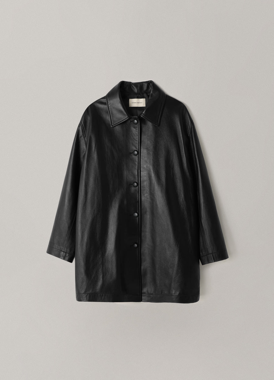 Nothing Written Jain leather jacket (Black)