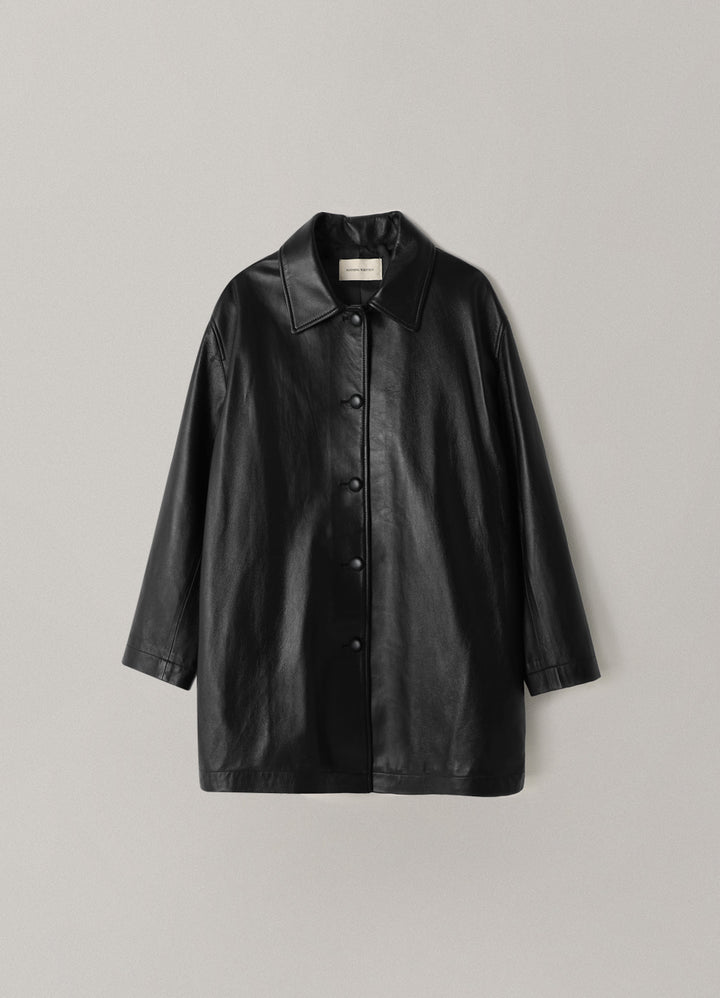 Nothing Written Jain leather jacket (Black)