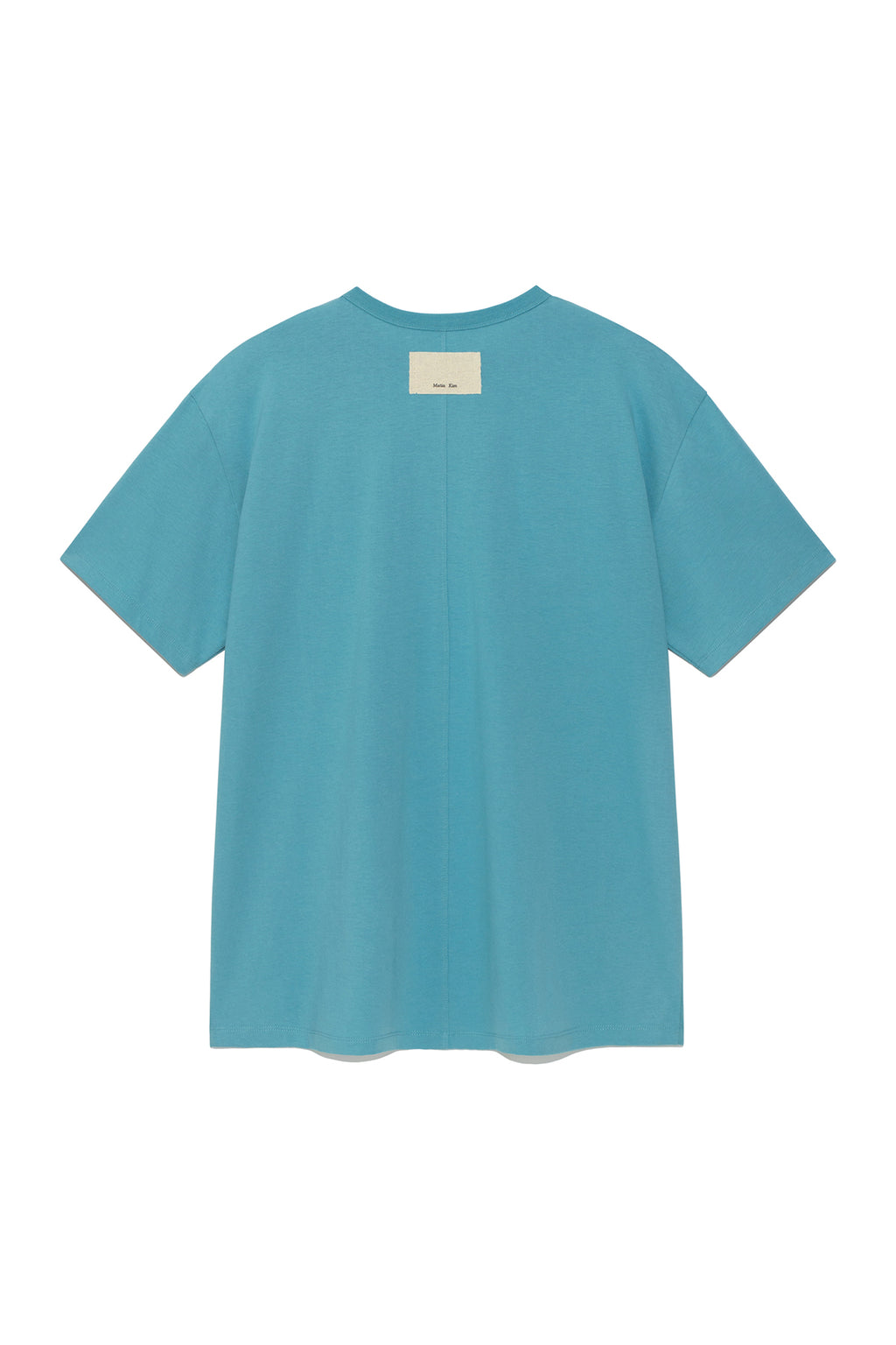 Matinkim Stitch Printing Detail Oversize Top IN Turquoise Blue