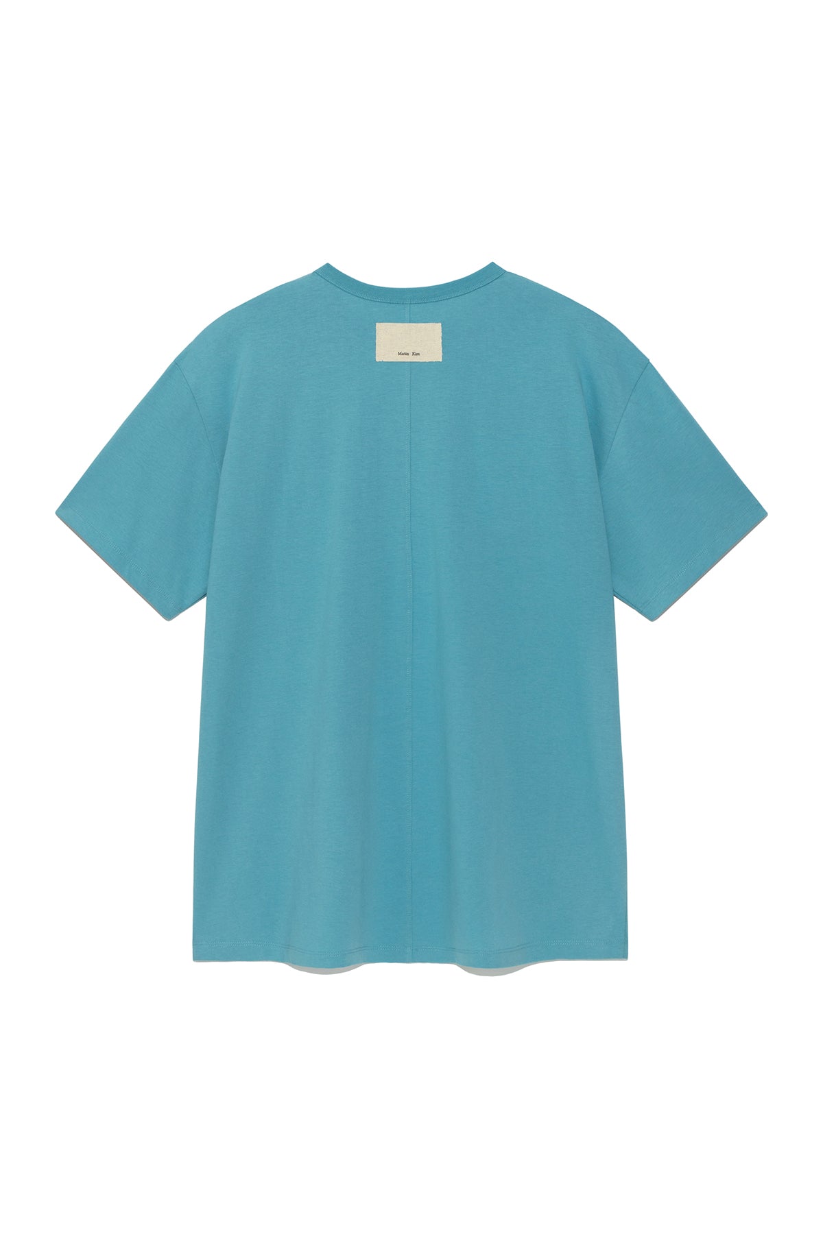 Matinkim Stitch Printing Detail Oversize Top IN Turquoise Blue