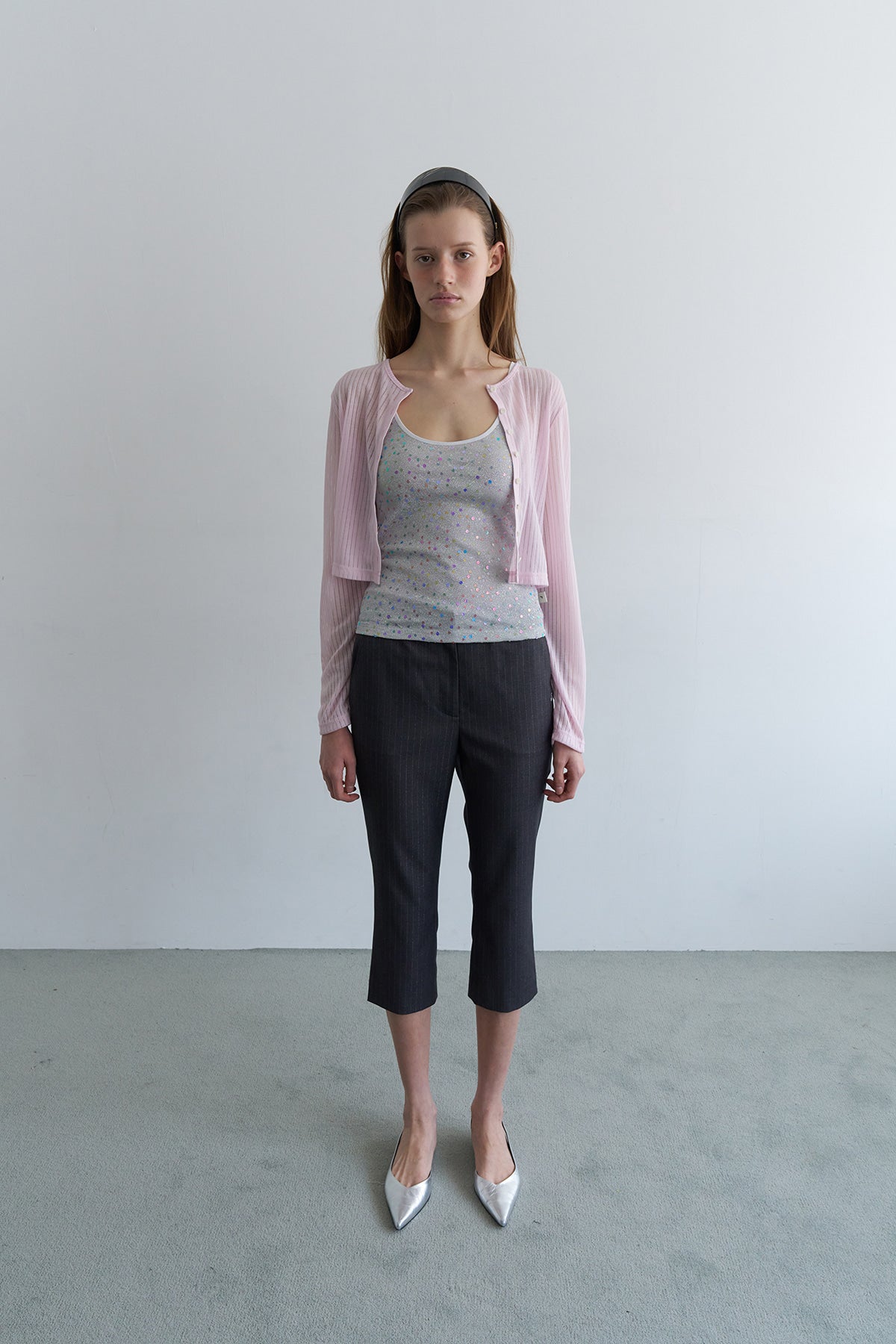 Overdueflair Soft Mini Cardigan Pink