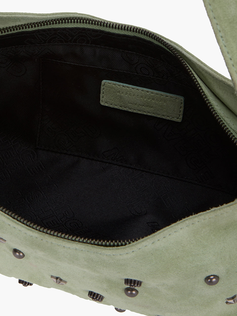 Margesherwood Halter Hobo melon studded suede