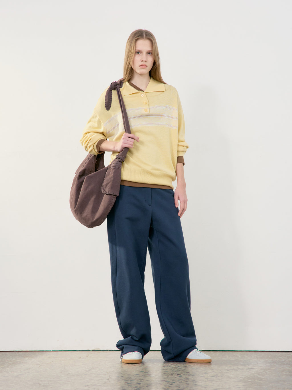 Low Classic Pigment Washed Cross Pocket Bag Brown