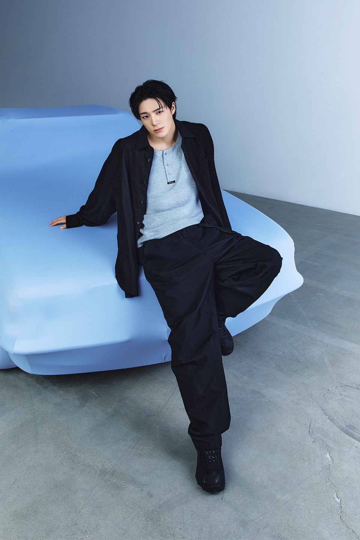 Matinkim Strap Belted Pants For Men IN Black