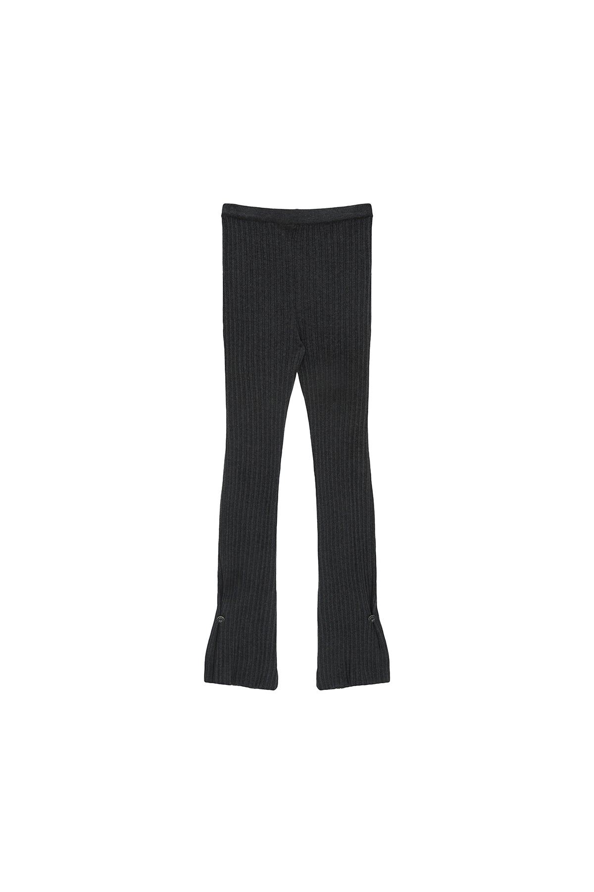 Matinkim Layered Knit Boots Cut Pants IN Charcoal