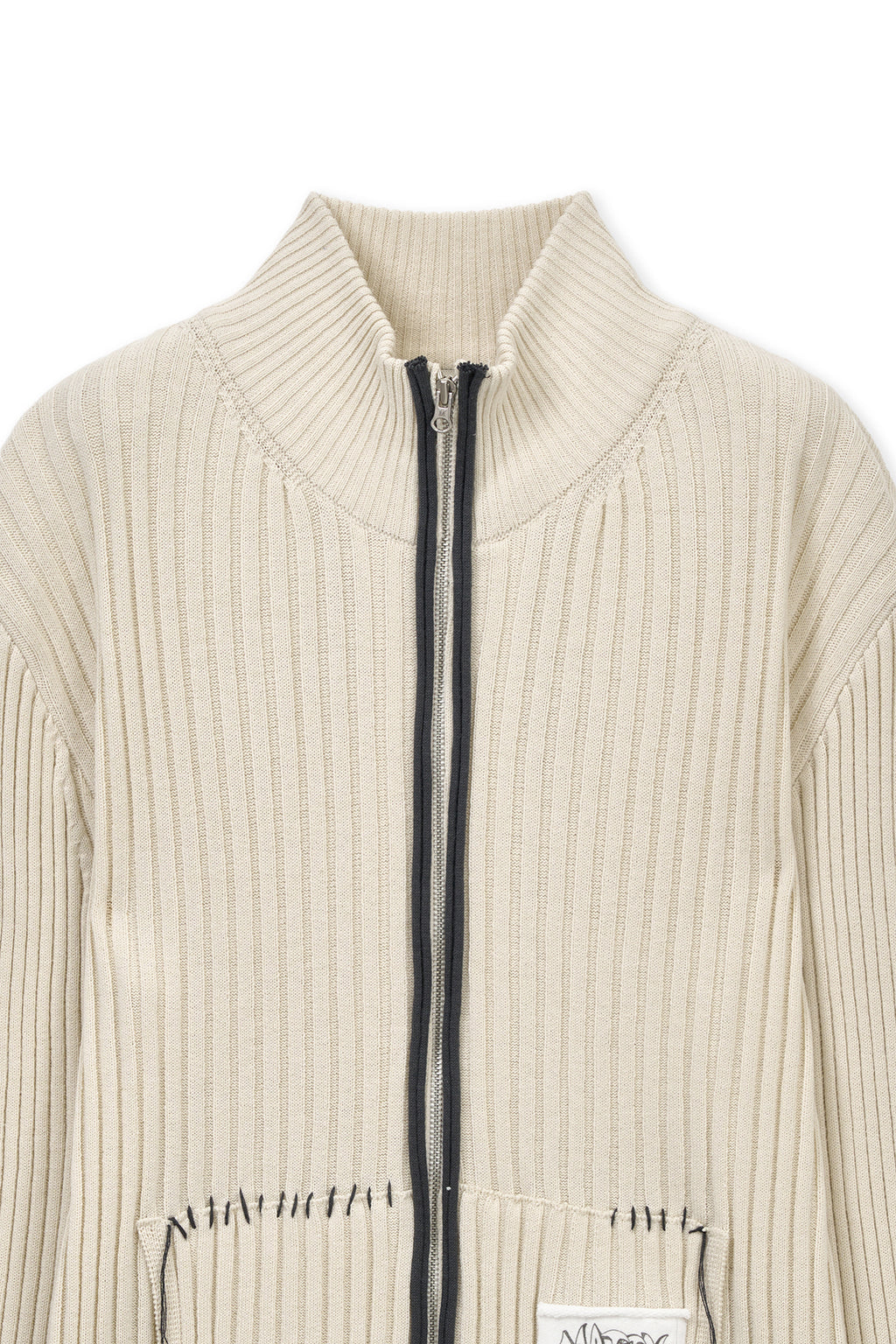 [matinkim] Handcraft Slim Fit Cardigan IN Light Beige
