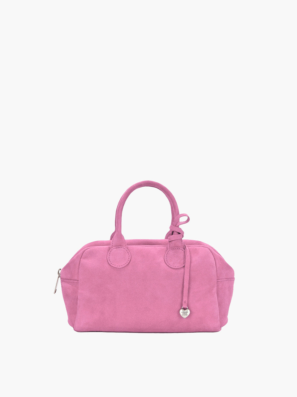 Margesherwood Heart Charm pink suede