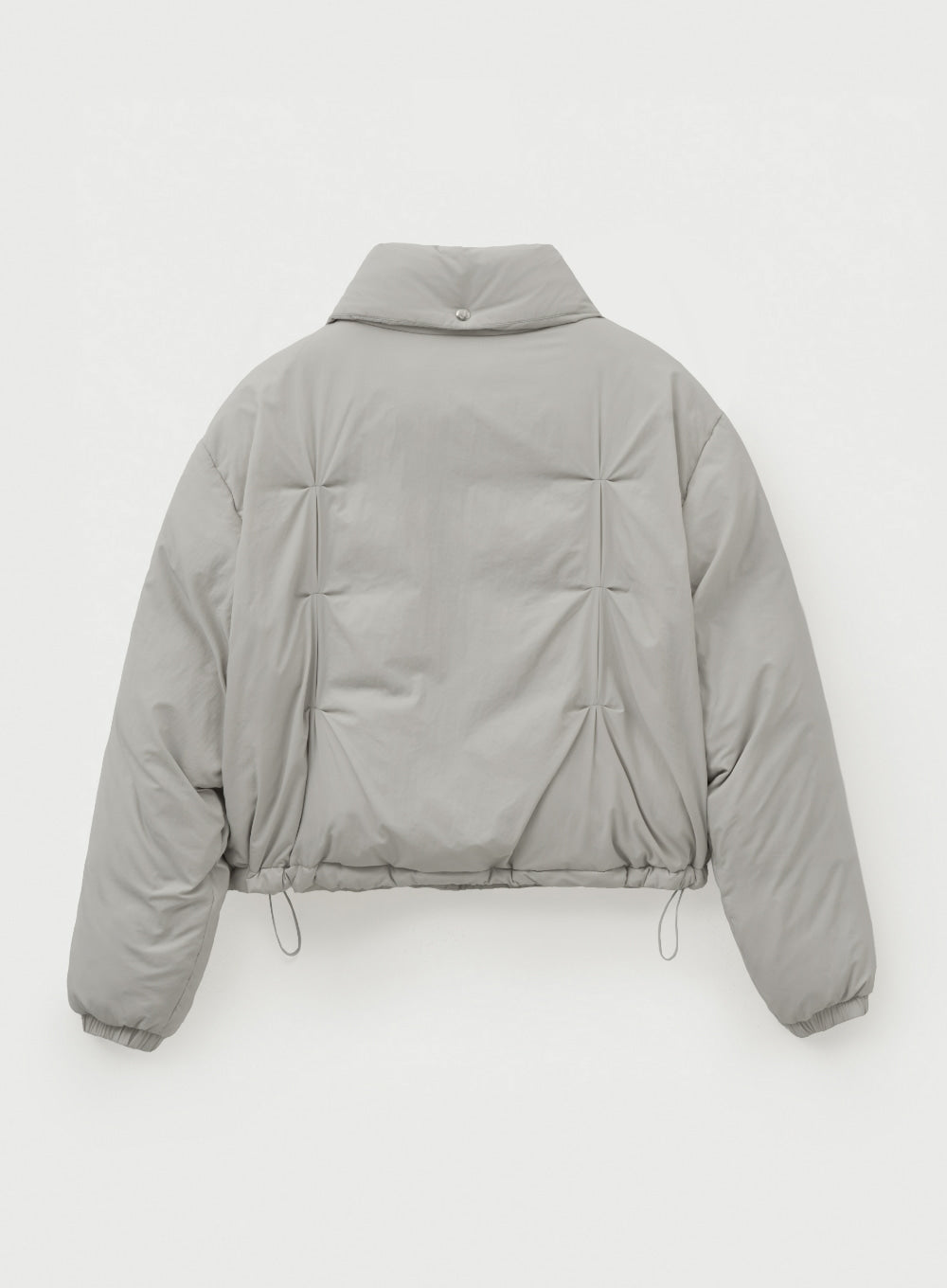 [satur] (W) Orta Nylon 2-Way Collar Duck Down Padding - Gray