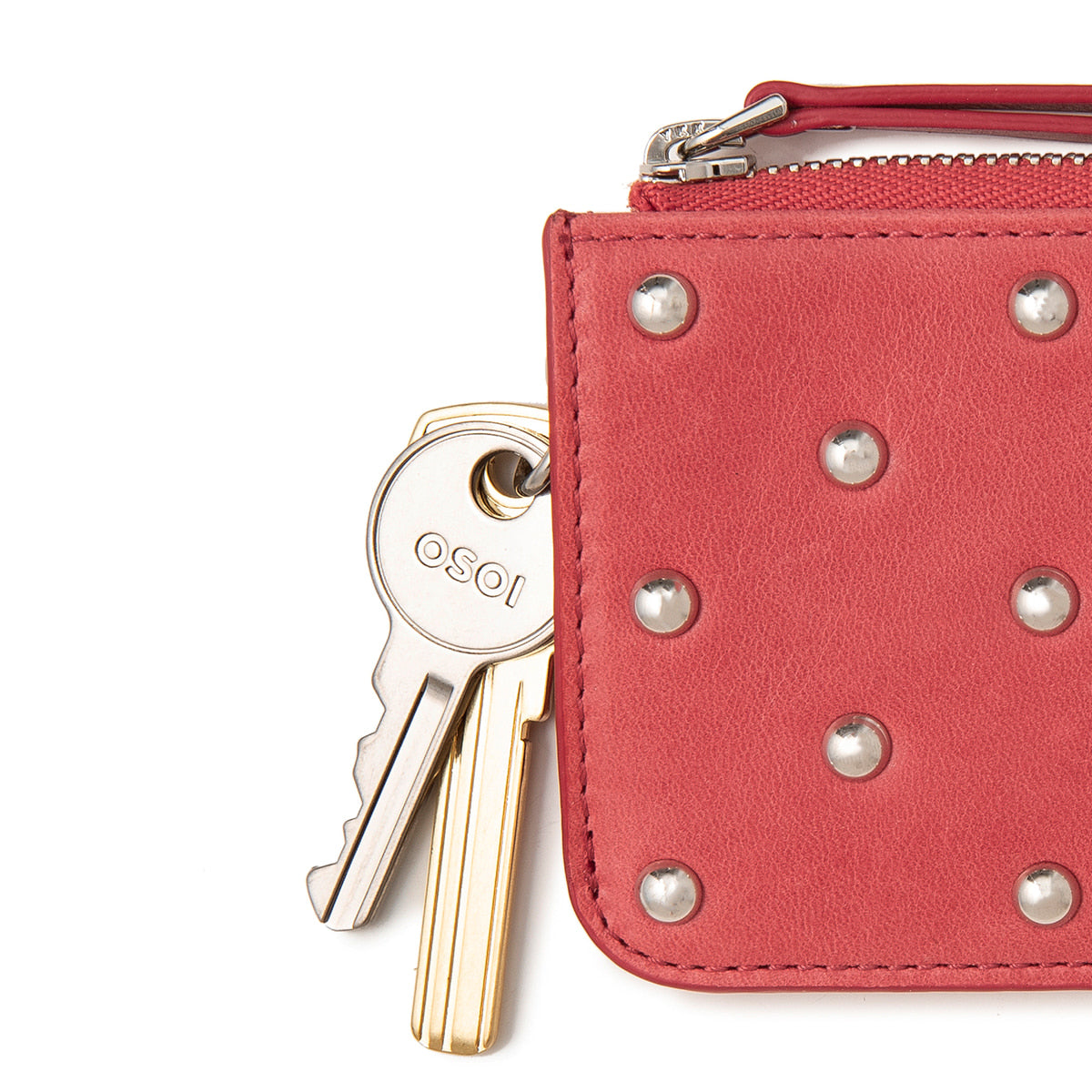 Osoi Card Holder Wallet Aged Red