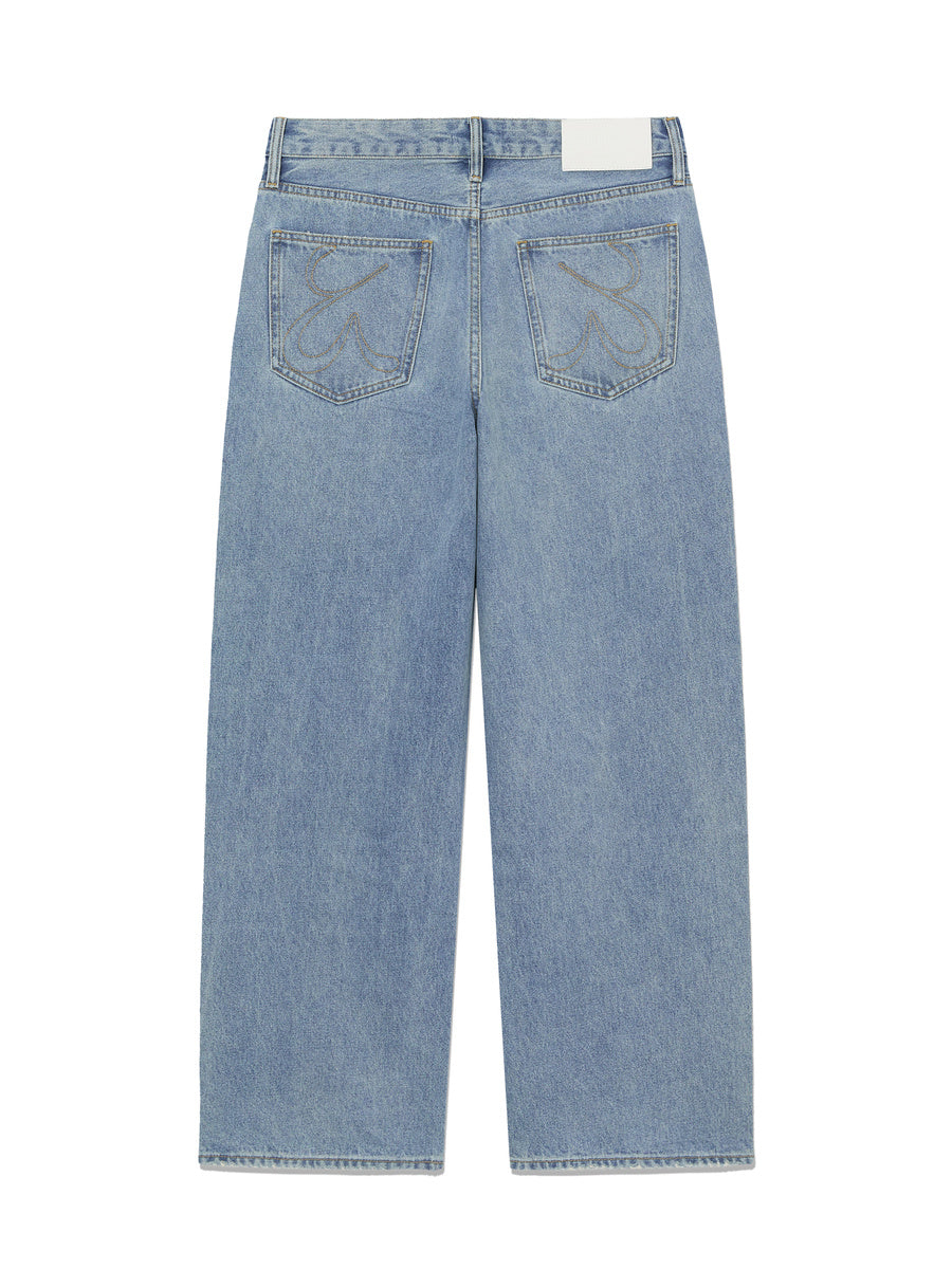 GLOWNY The Bella Baggy Jeans (Light Blue)