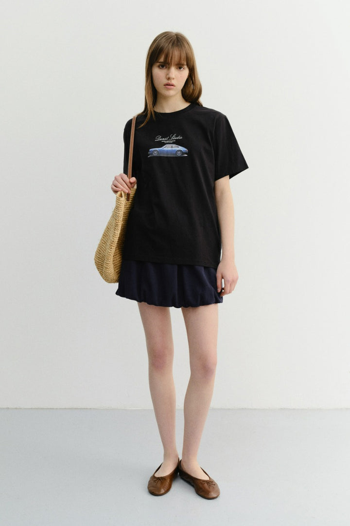 Dunst Unisex Summer Holiday Car T-Shirt Black