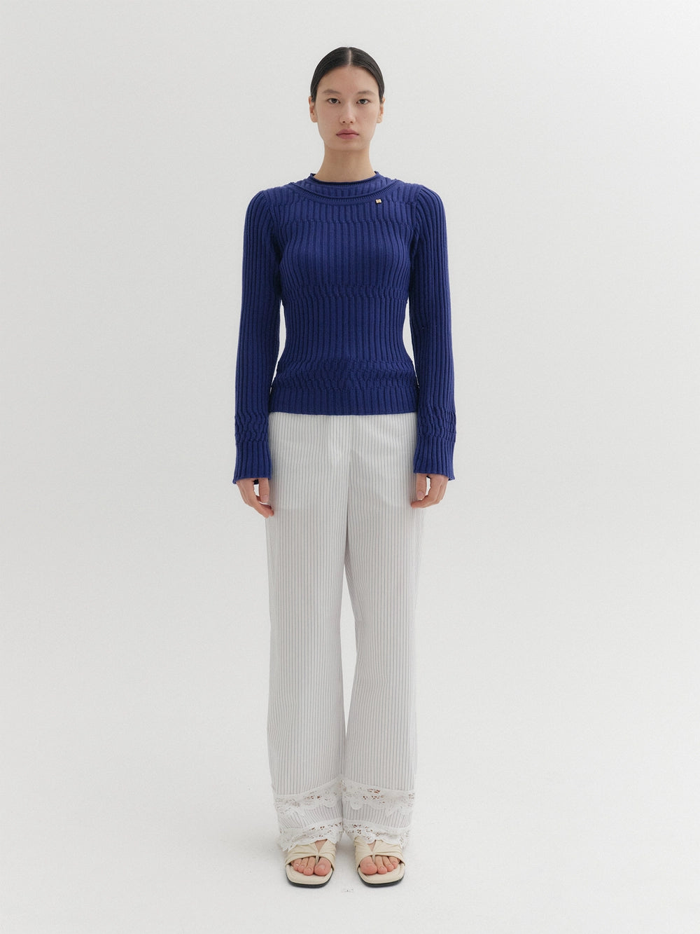 EENK Layered Knitwear Top - Navy