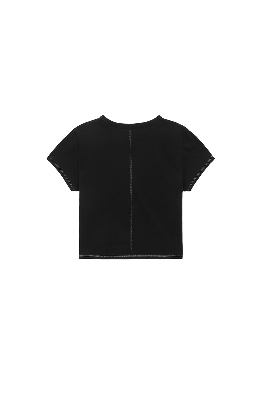 [matinkim] MATIN SHADE LOGO CROP TOP IN BLACK