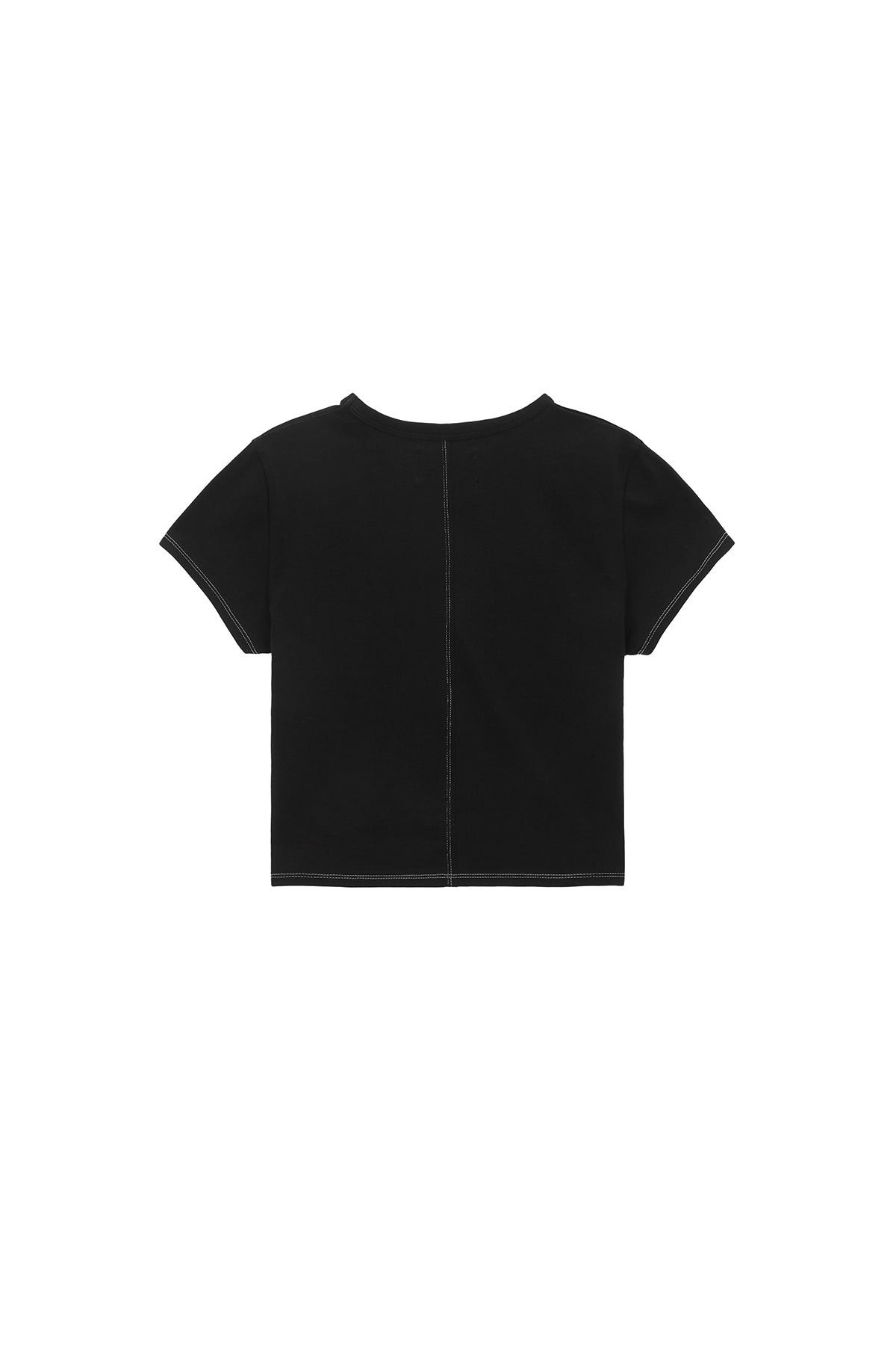 [matinkim] MATIN SHADE LOGO CROP TOP IN BLACK