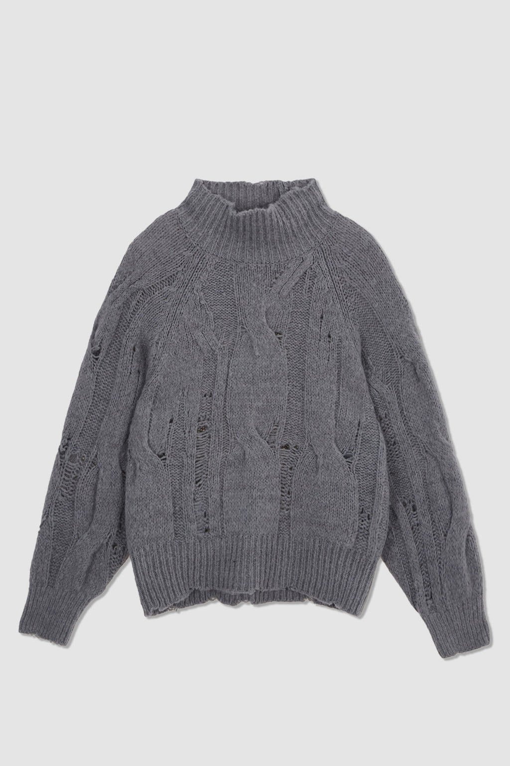 Matinkim Oversize Highneck Volume Pullover IN Grey
