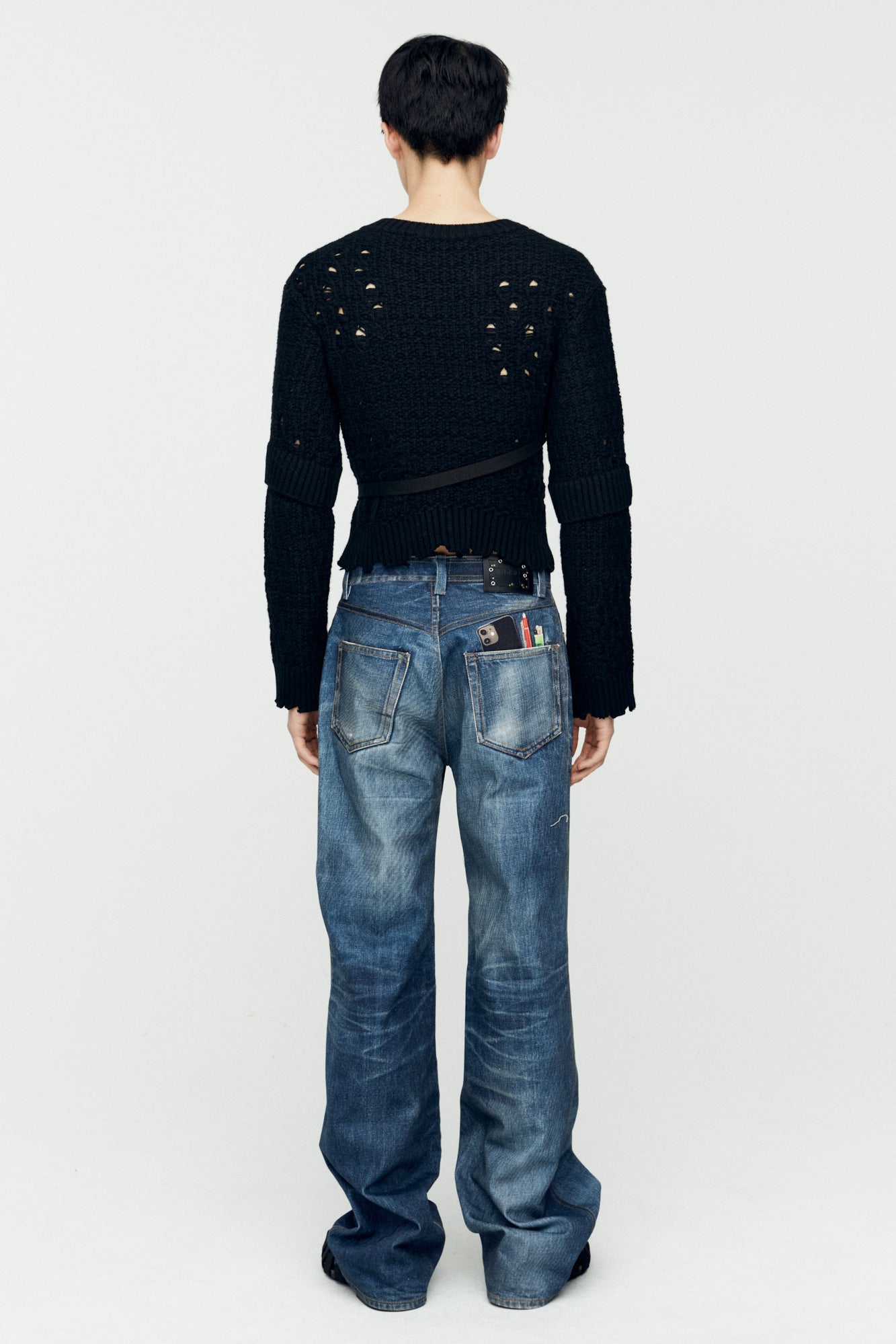 Andersson Bell Trompe L'Oeil Printed Denim Pants
