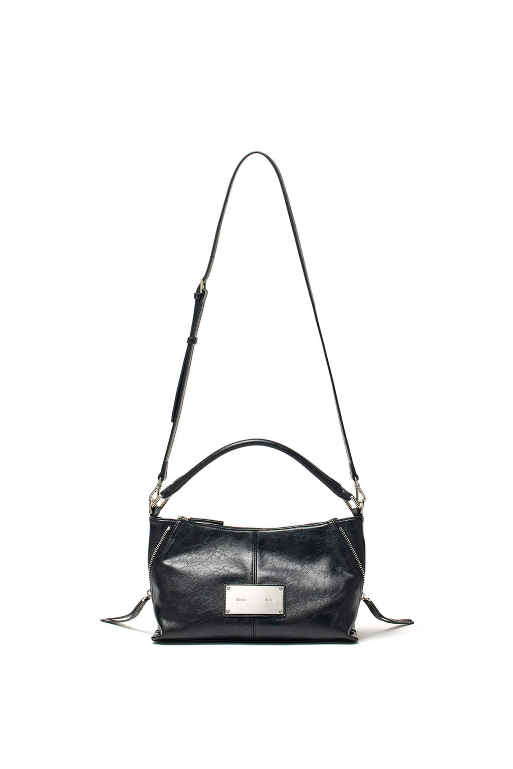 [matinkim] SIDE ZIPPER TWO WAY BAG IN BLACK
