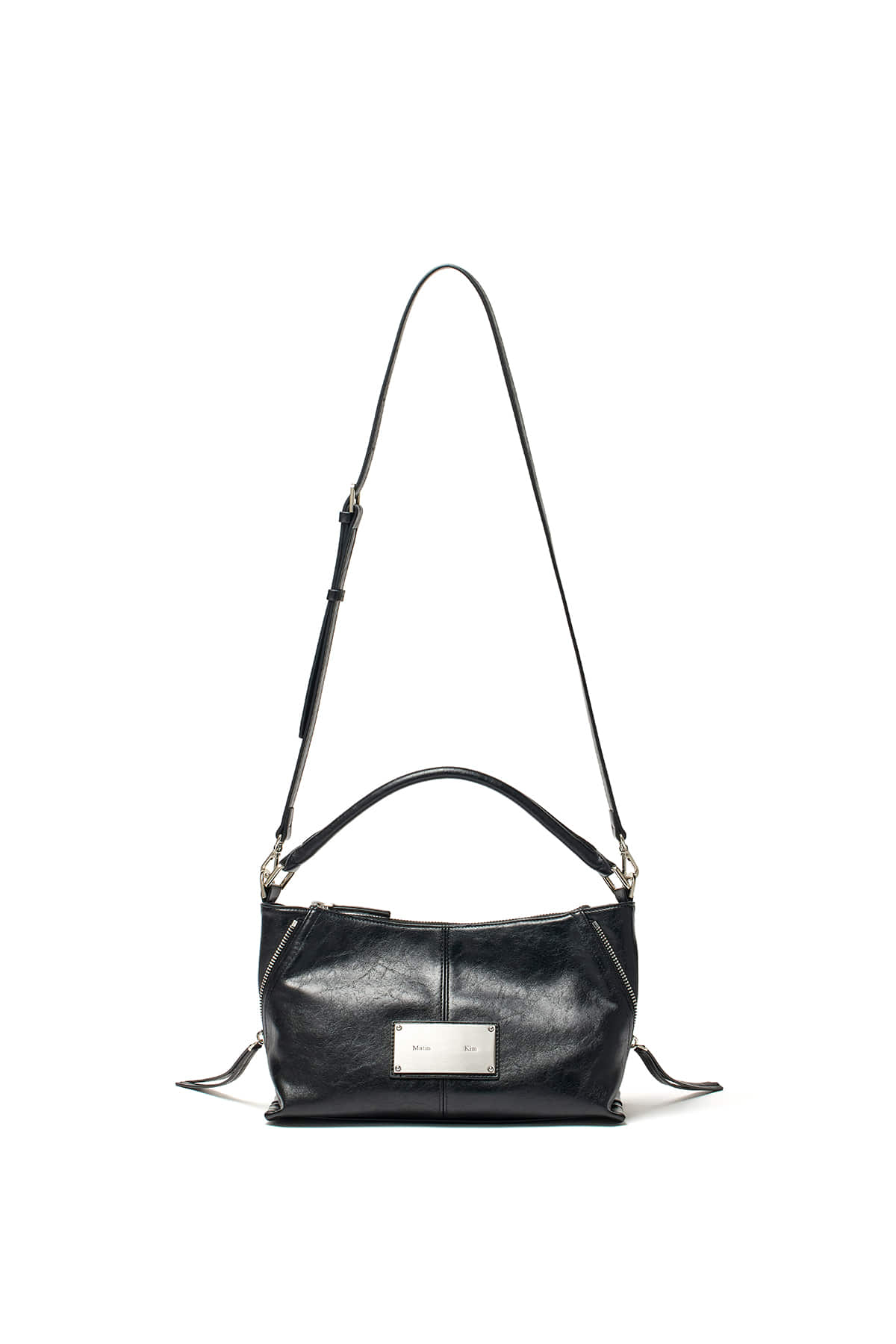 [matinkim] SIDE ZIPPER TWO WAY BAG IN BLACK