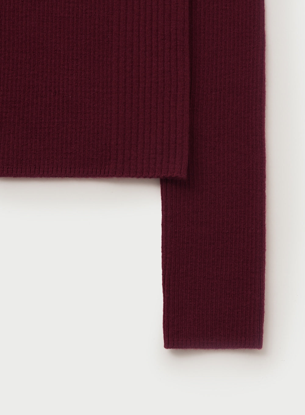 [satur] (W) 2-Way High Neck Knit - Red