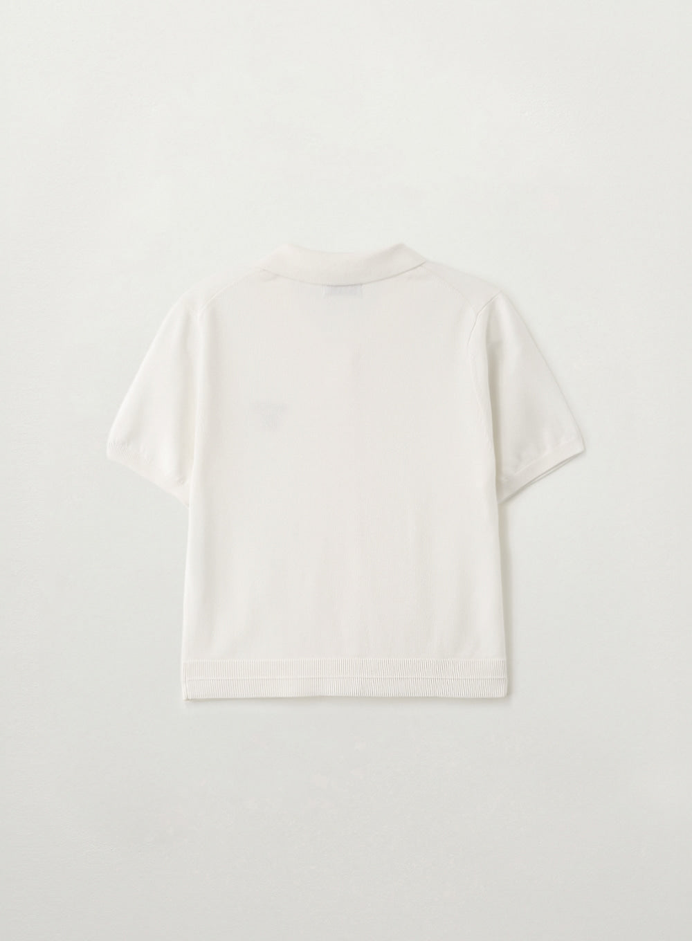 Satur (W) Collar Half Knit Cardigan - White