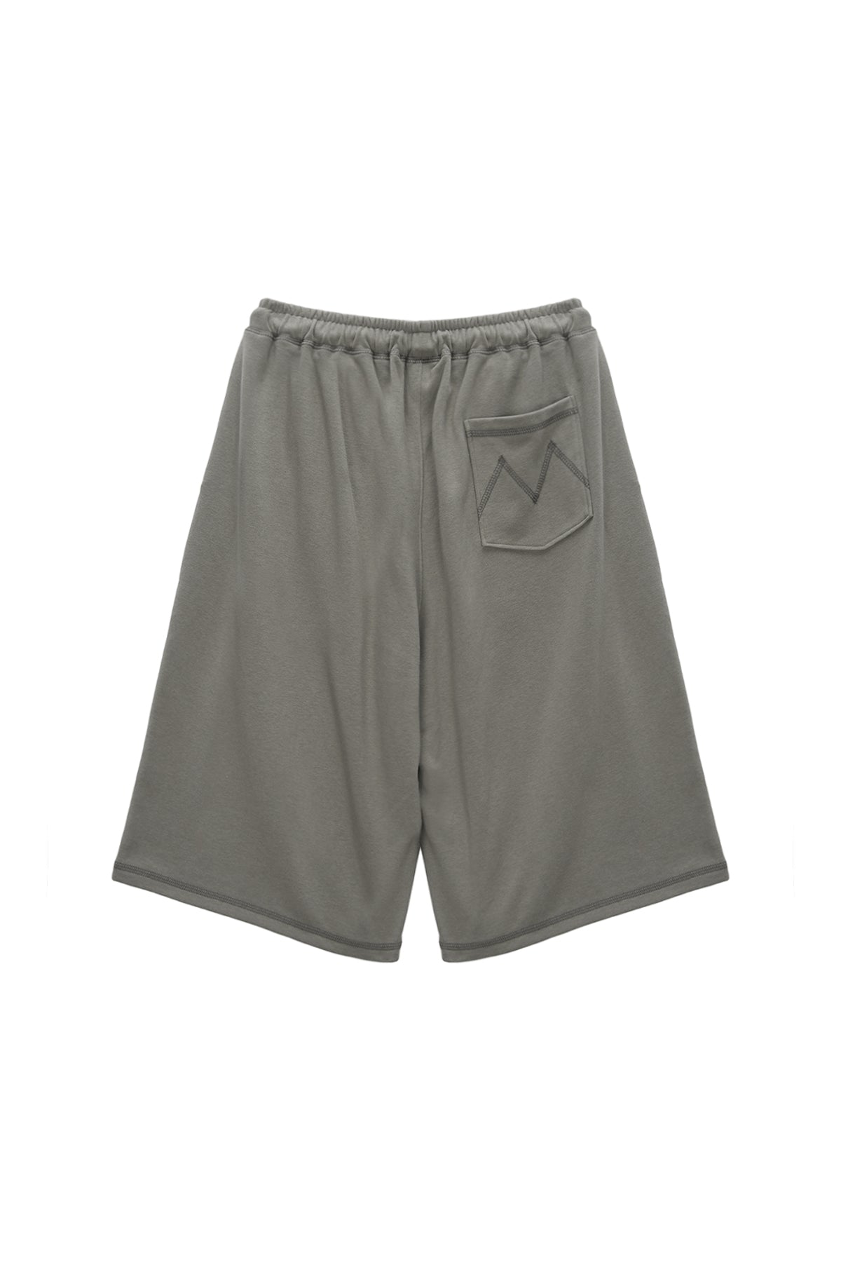 Matinkim Stitch Label Half Sweatshorts IN Khaki