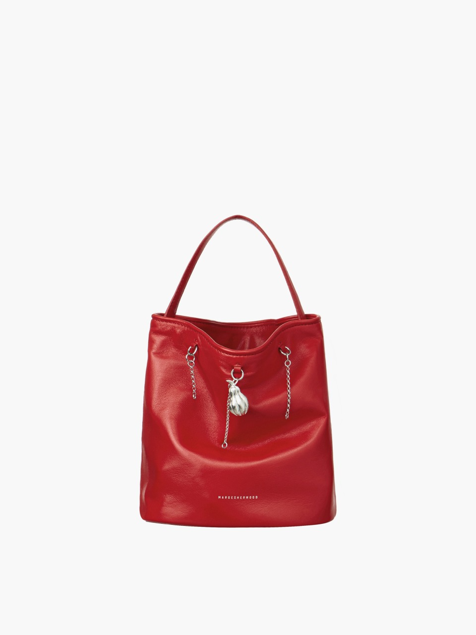 Margesherwood Wired Bucket red airy nappa