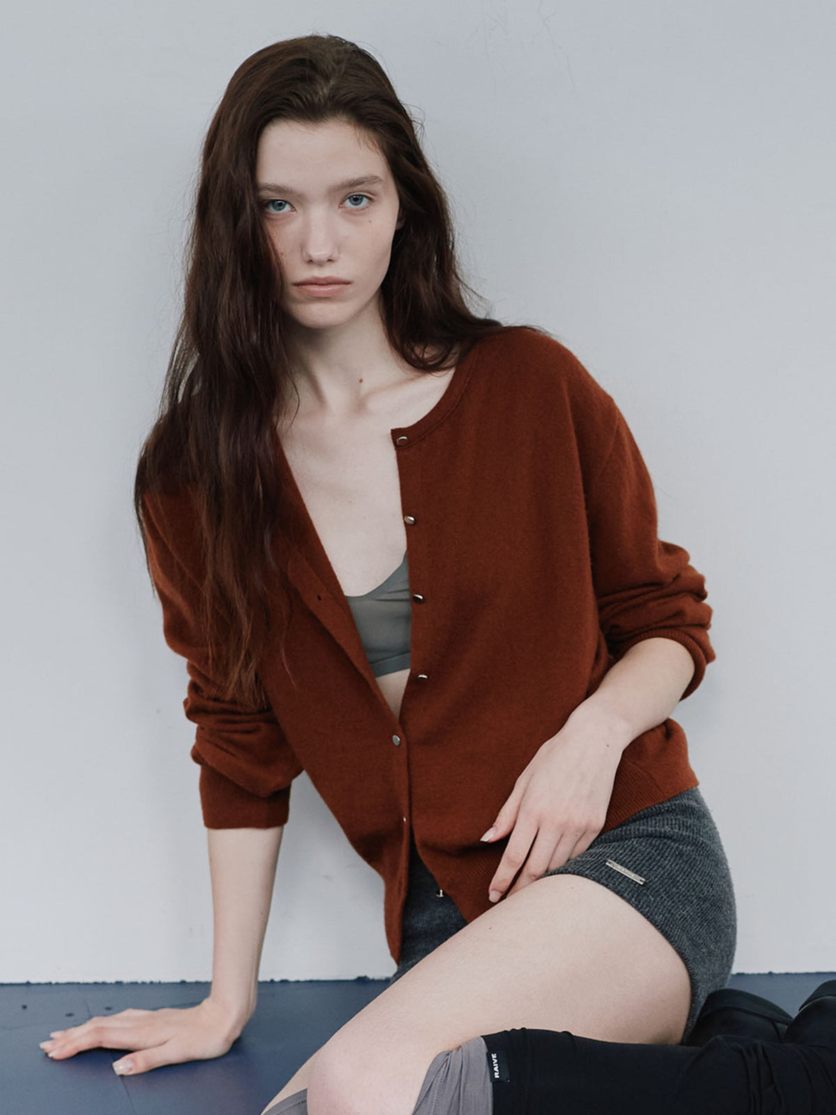 Raive Cashmere Wool Button Cardigan