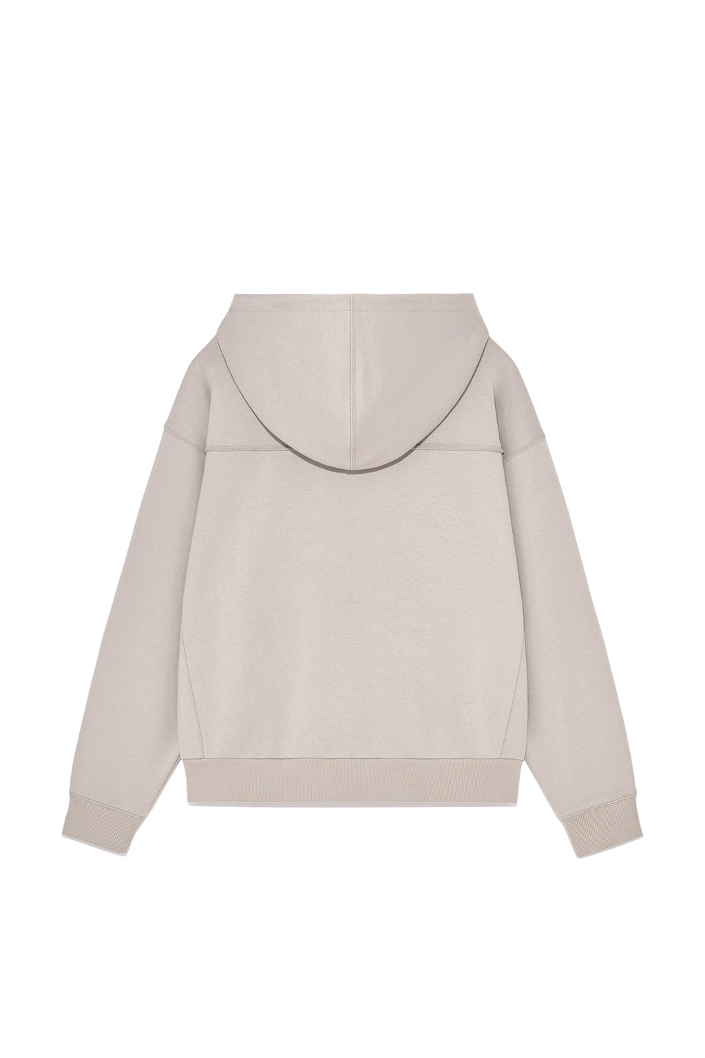 [matinkim] VOLUME POCKET HOODY ZIP UP IN BEIGE