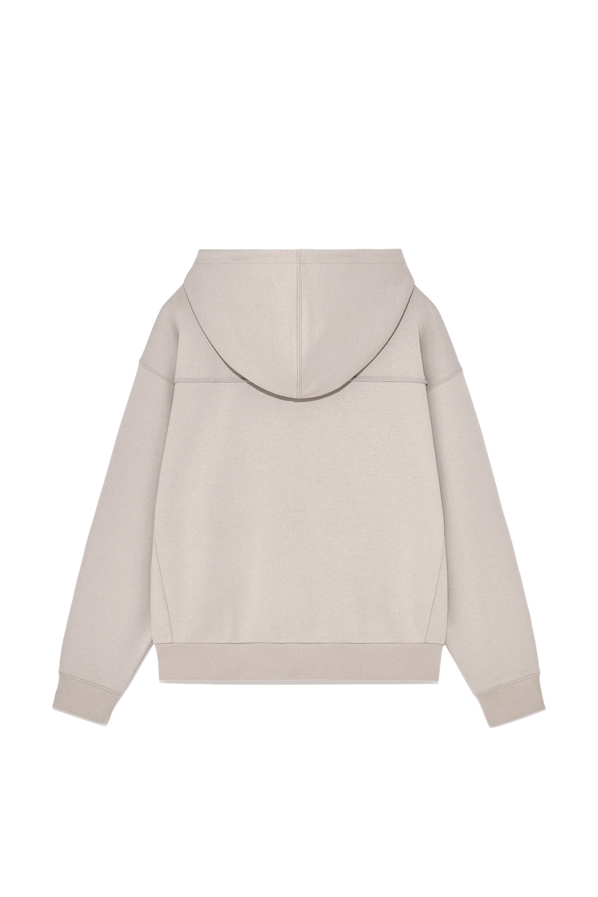 [matinkim] VOLUME POCKET HOODY ZIP UP IN BEIGE