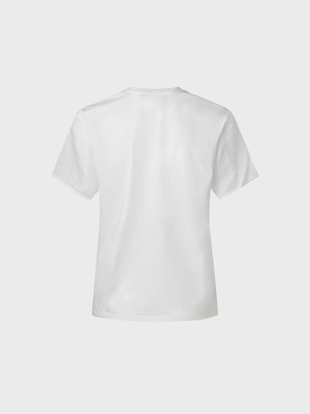 EENK Button-Up Round Neck T-shirt - Ivory