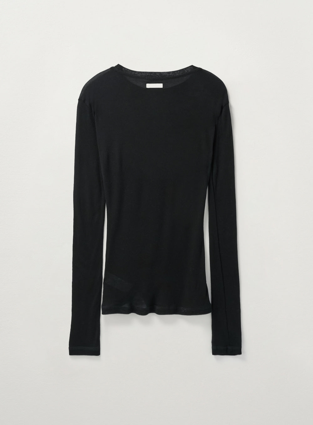 [satur] (W) Slim Fit Layered Long Sleeve - Black