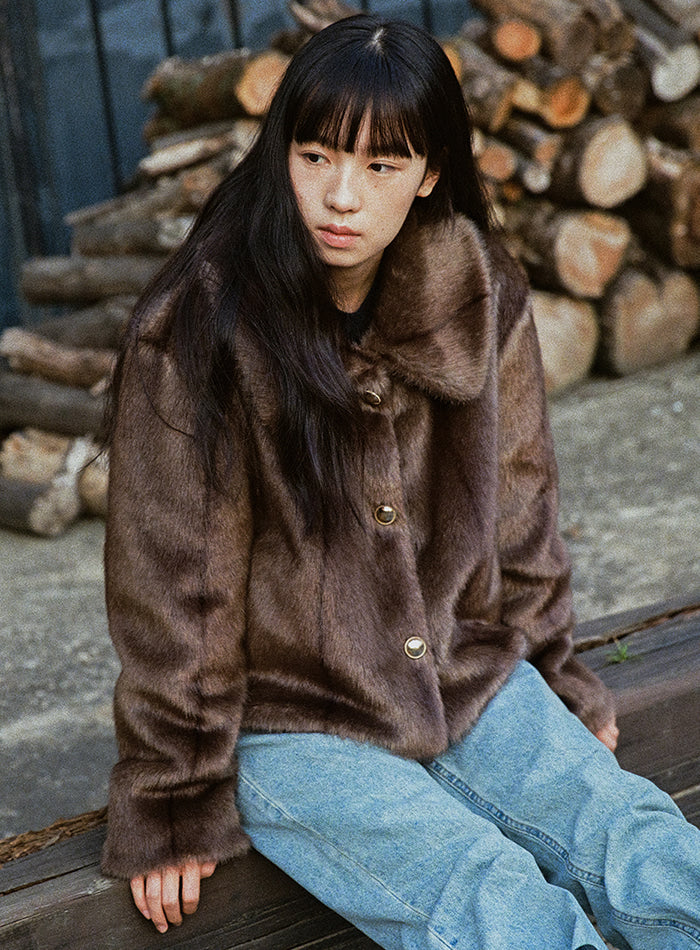 Mango Maniplease Gwen Fur Jacket