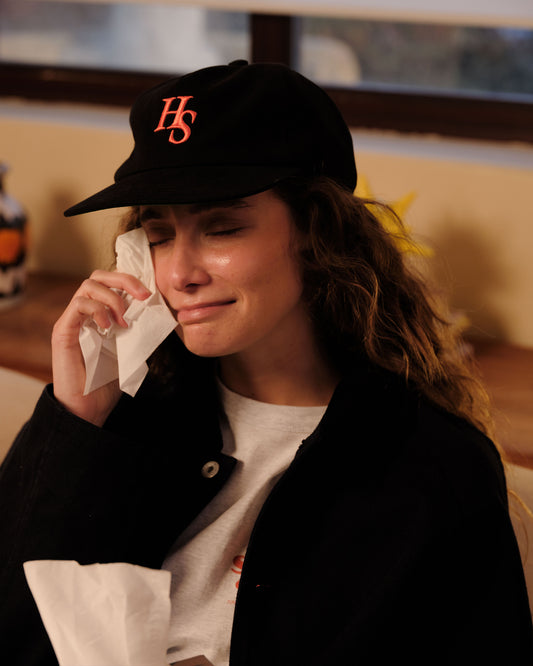 HS Logo Relaxed Fit 5panel Cap_Black