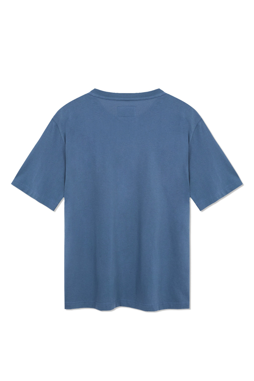 [matinkim] WAVY LOGO GRAPHIC TOP FOR MEN IN BLUE