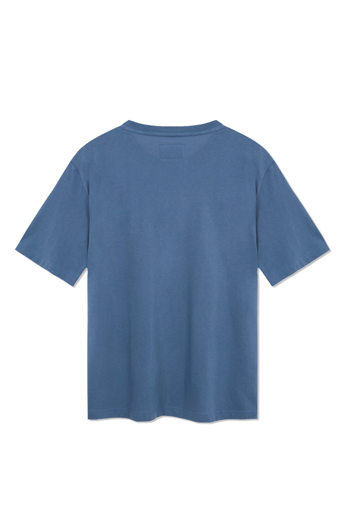 [matinkim] WAVY LOGO GRAPHIC TOP FOR MEN IN BLUE