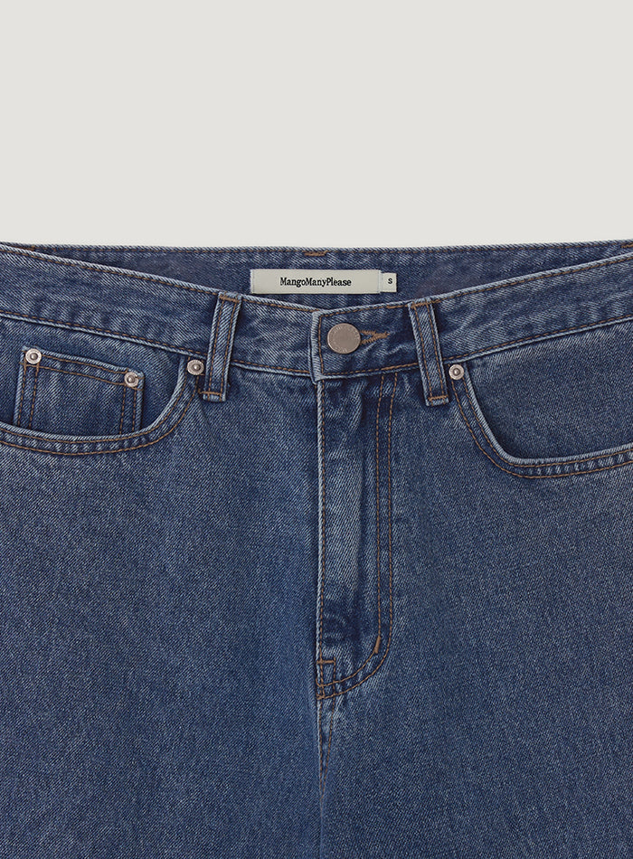 Mango Maniplease Mono Jeans French Blue