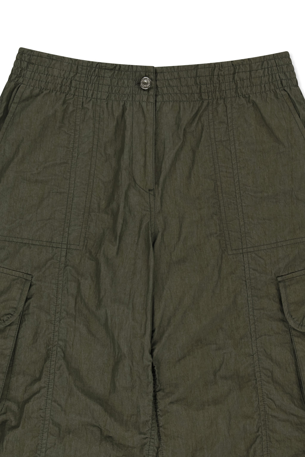 Matinkim Crinkle Capri Pants IN Khaki