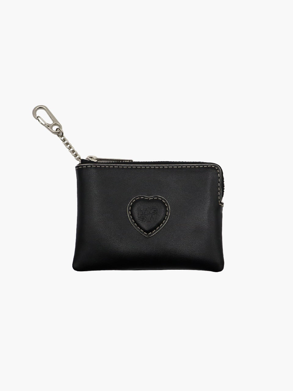 Margesherwood Heart Zipper Wallet black plain
