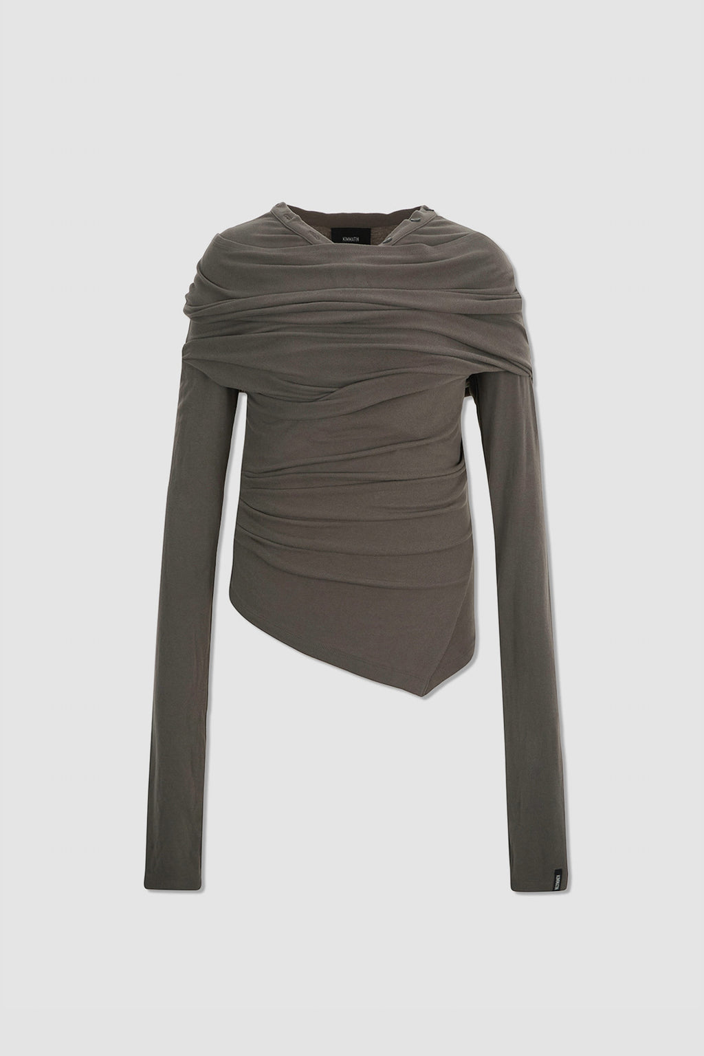 Matinkim Off Shoulder Detail Top IN Grey