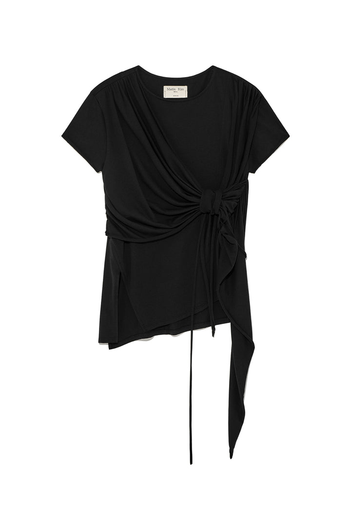 Matinkim Tied Detail String Top IN Black
