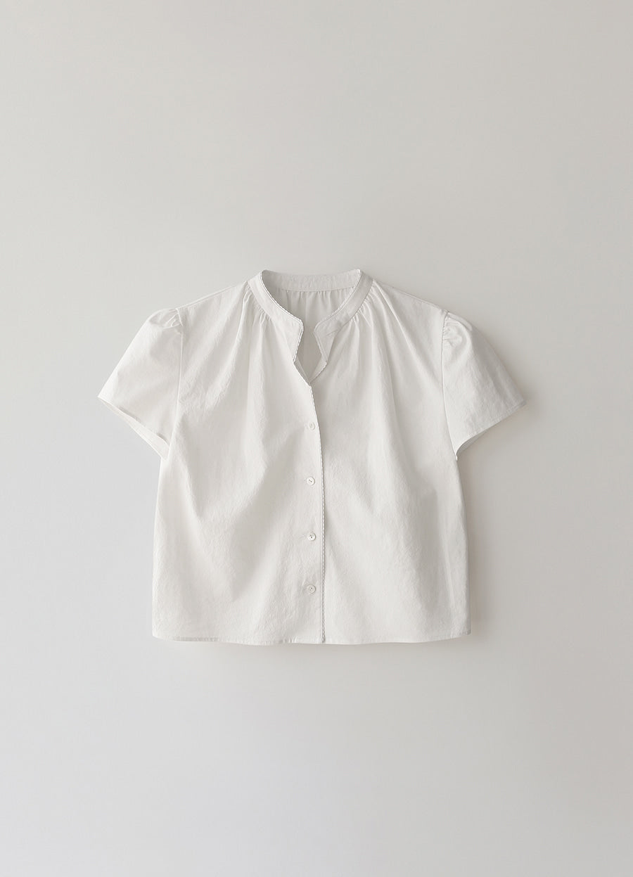 Nothing Written Pomé puff sleeve shirt (White)