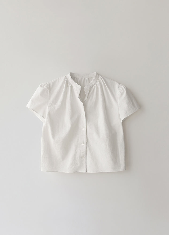 Nothing Written Pomé puff sleeve shirt (White)