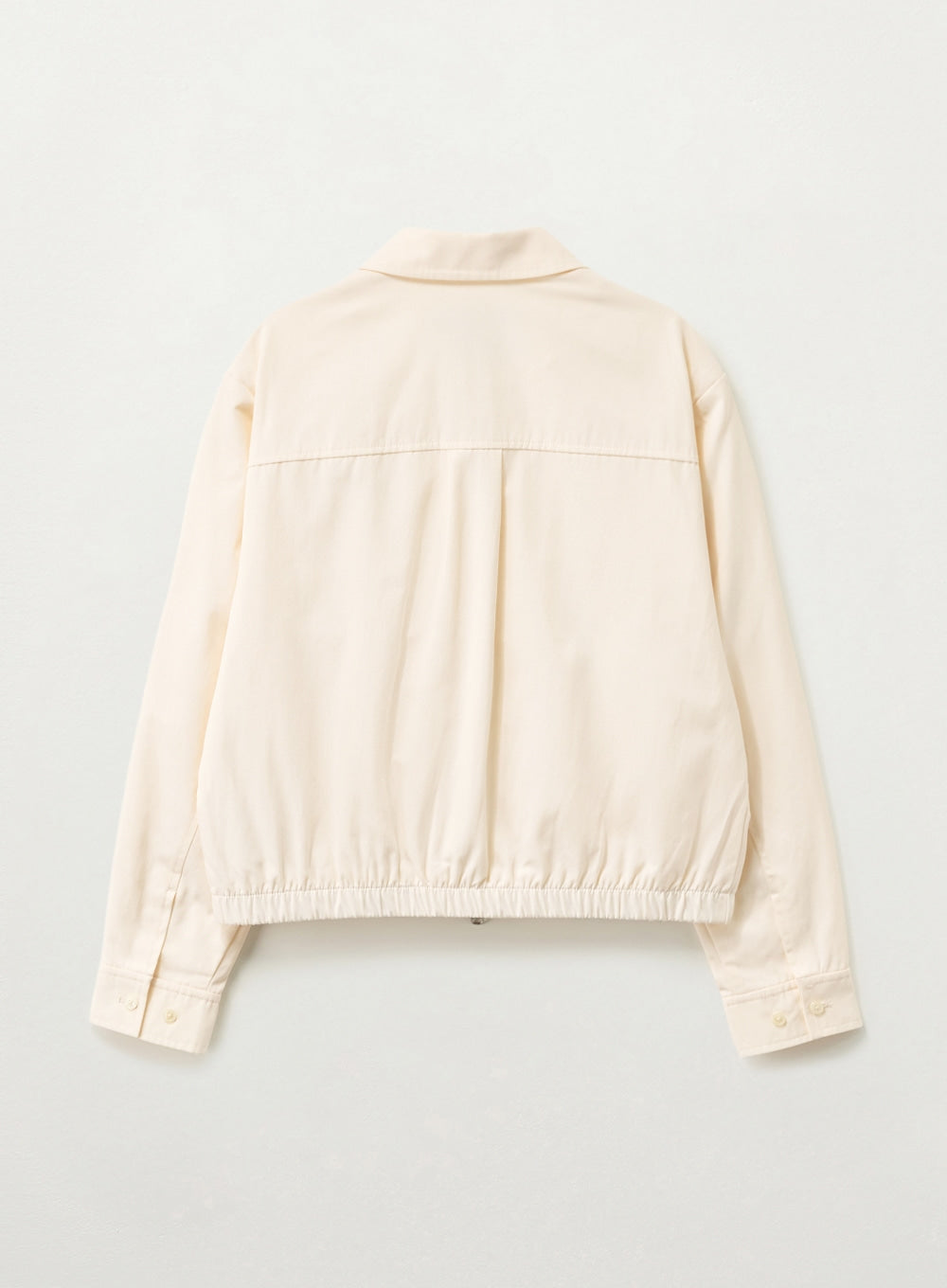 Satur Maron Collar Blouson Jacket - Cream