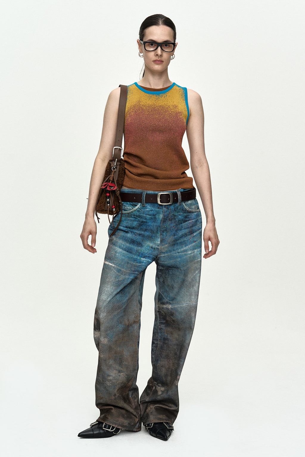 Andersson Bell Airbrush Asym Tank Top
