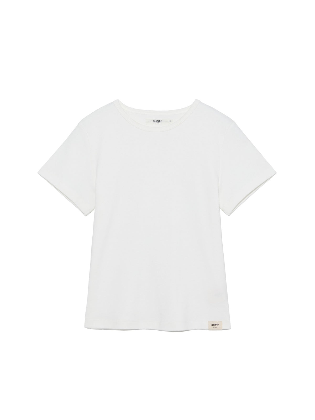 GLOWNY G Baby Tee (Long Version) (White)