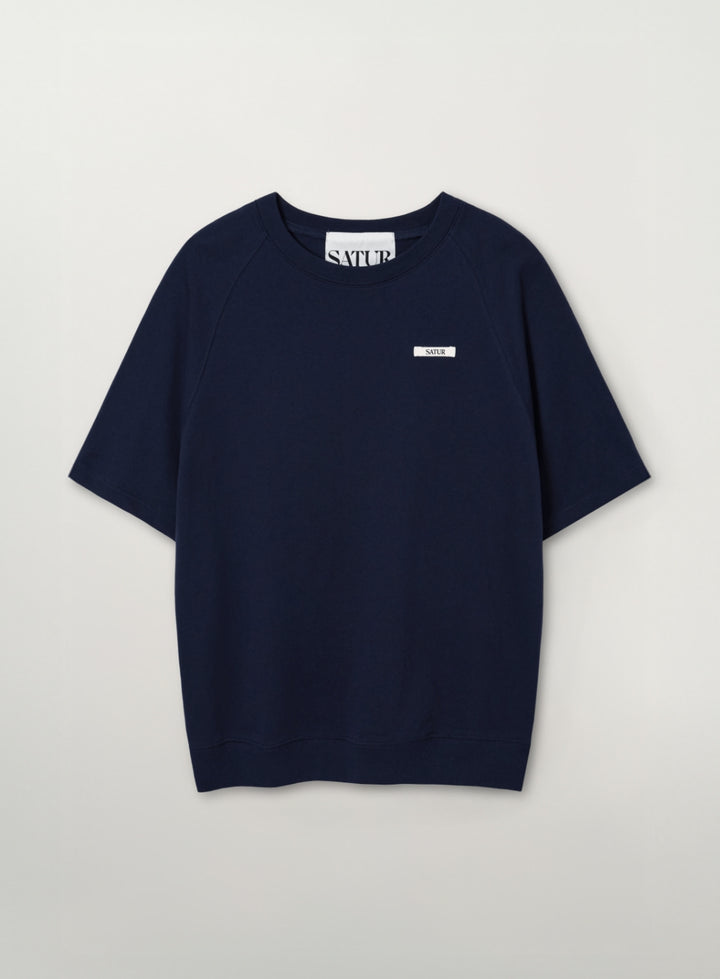 Satur Basic Half Sweatshirt - Navy