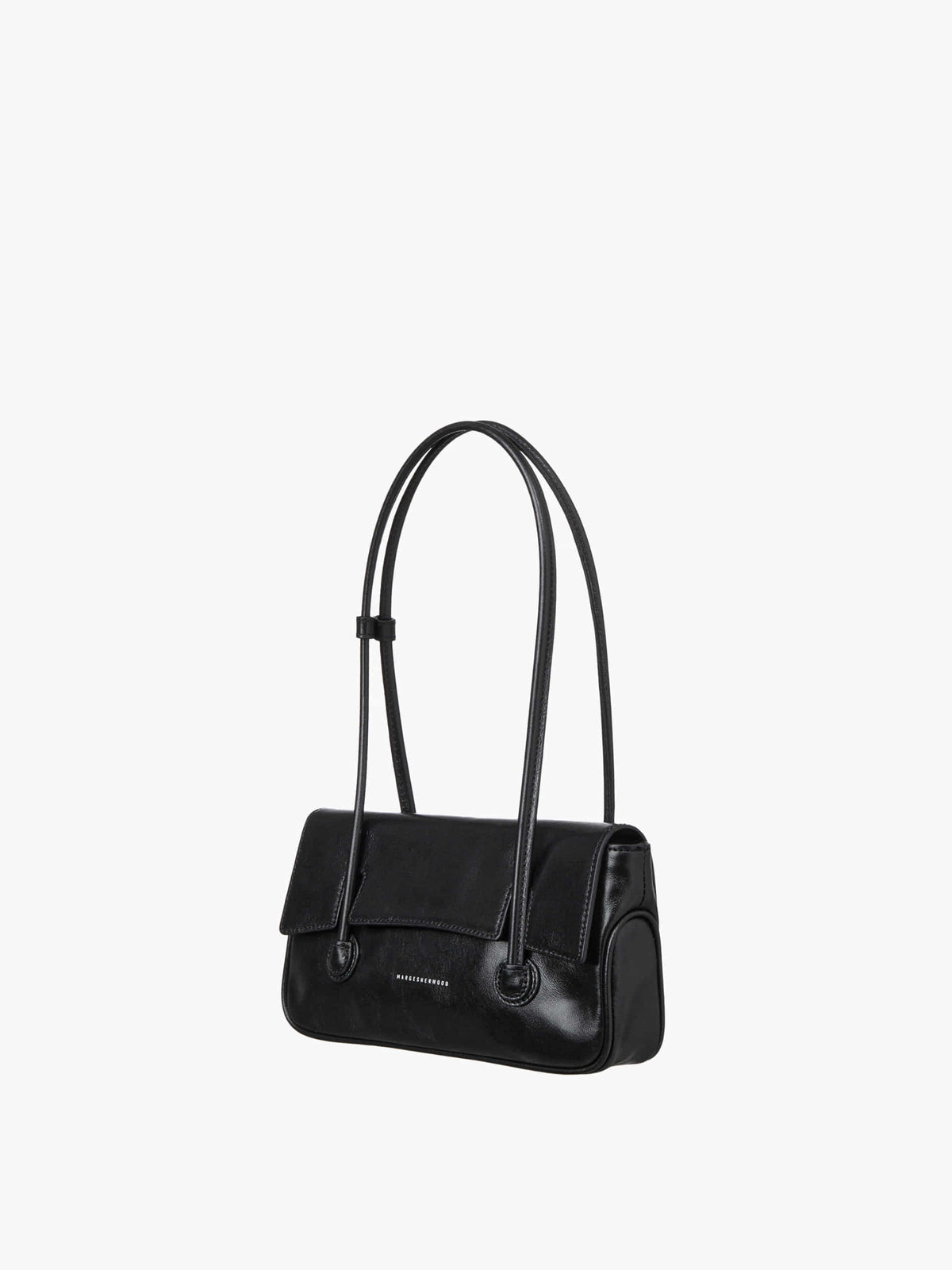 Margesherwood Flap Small black glossy plain