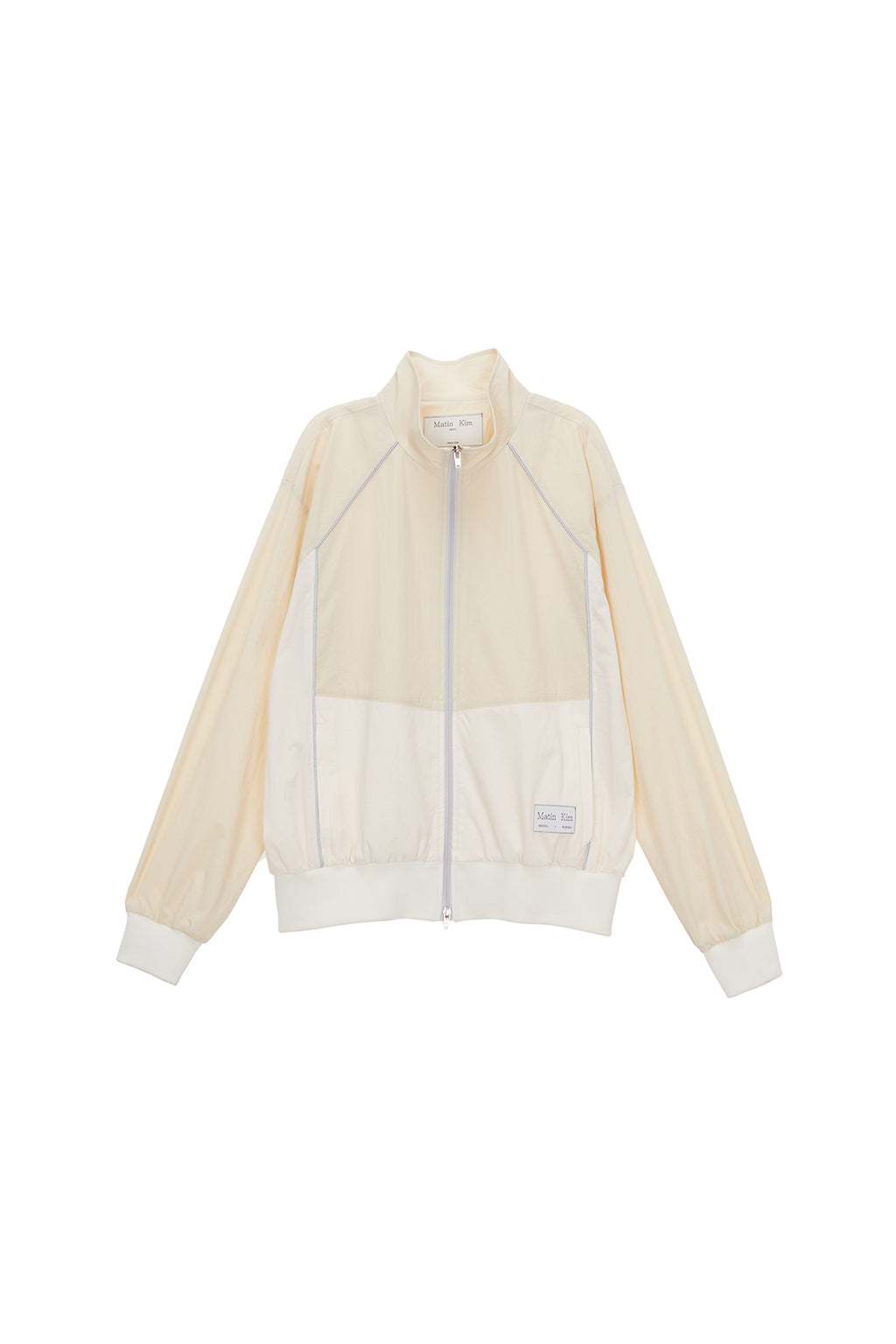 Matinkim Piping Track Jumper For Men IN Light Yellow