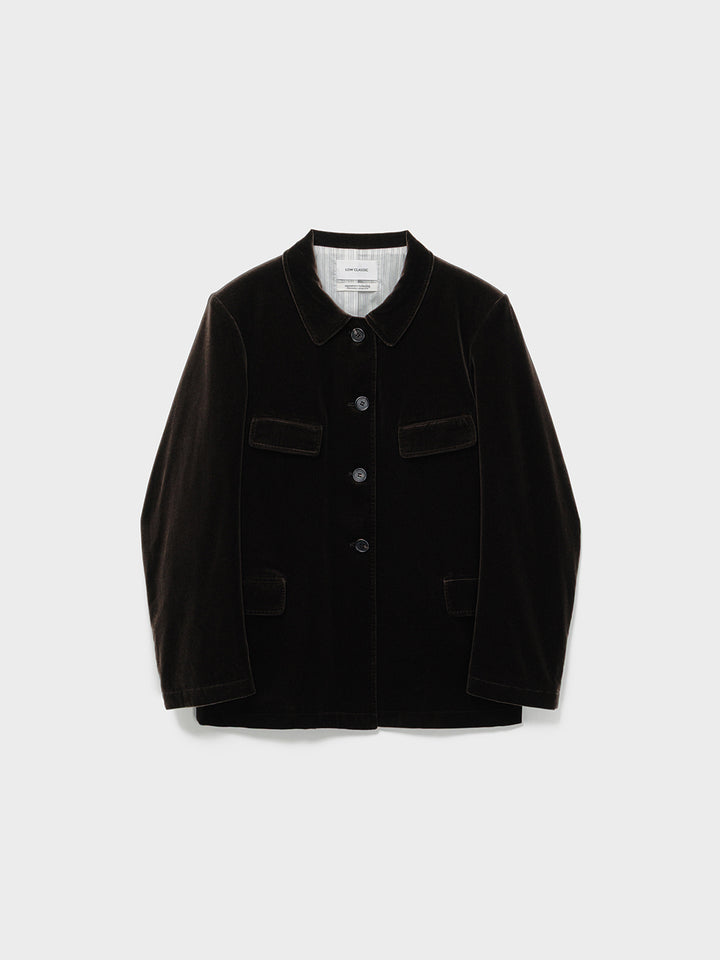 Low Classic Classic Velvet Jacket Brown